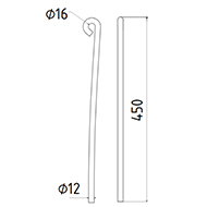 DENT DE SEMOIR 23251006 HORSCH LONG.450 FIL 12