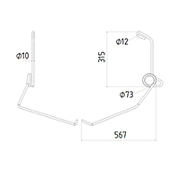 DENT DE SEMOIR 35310030 LEMKEN LONG.567 DIAM.SPIRE 73 FIL 10