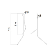 DENT DE SEMOIR 3285210 AMAZONE ADAPTABLE LONG.575 FIL.8