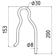 DENT DE SEMOIR 3286210 AMAZONE ADAPTABLE LONG.200 FIL 8