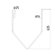 DENT DE SEMOIR 959337 AMAZONE ADAPTABLE LONG.635 FIL 14