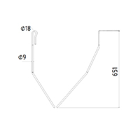DENT DE SEMOIR 976004 AMAZONE ADAPTABLE LONG.651 FIL 9