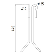 DENT DE SEMOIR 959336 AMAZONE ADAPTABLE LONG.440 FIL 14