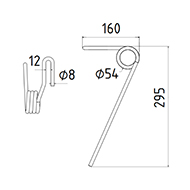 DENT DE SEMOIR AVANT 420862 KVERNELAND KUBOTA ADAPTABLE LONG.330 DIAM SPIRE.54 FIL.8