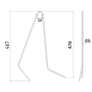DENT NIVELEUSE 90091478 VICON ADAPTABLE LONG.478 FIL.6
