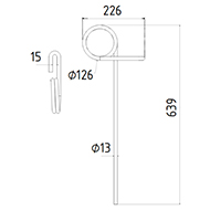 DENT DE SEMOIR 501132 KOCKERLING LONG.636 DIAM.SPIRE 126 FIL 13