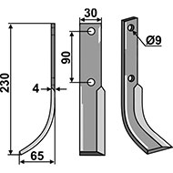LAME G 30X4X230 EA90 F50/65 HONDA ADAPT.