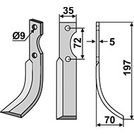 LAME D 35X5X197 EA72 (9) NIBBI DECIMO