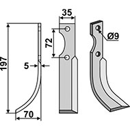 LAME G 35X5X197 EA72 (9) NIBBI DECIMO
