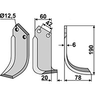 LAME D 60X6X190 EA.42 3T(12,5) NIBBI NIBBI BRUNO G119