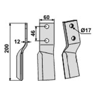 LAME G. PERUGINI ADAPTABLE 60X12X205 EA 46 TR 17