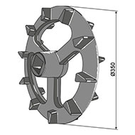 ROUE CROSKILL 350X77 POUR ARBRE 40X40 LARGEUR EFFECTIVE 70 DISQUE MASCHIO GASPARDO R18223210