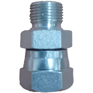 RACCORD TOURNANT Ø 10 M GAZ CO 1/4 10L TUBE Ø 10 16X150 / GAZ CONIQUE 1/4 SERIE DIN 24° L