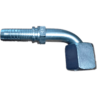 INSERT T ø 13 JIC FEMELLE 90° 7/8 MODULE 08 SERIE JIC 37°