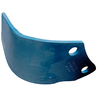 LAME DE ROTAVATOR HELICOIDALE D.KUHN ORIGINE K1601090 EL102 EL142 90X8X135 EA57 TROU 16,5 FRAISE ROTATIVE