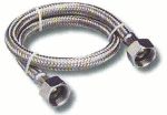 FLEXIBLE INOX (15X21) F/F 600MM 1/2 AVEC UN RACCORD M/M (15X21)