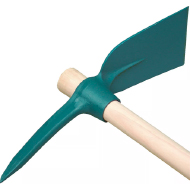 PIOCHE DE CANTONNIER OEIL ROND 2KG LARGEUR 15 LONGUEUR 48 MANCHE FIBRE 90CM 213207 FORGES DE MAGNE