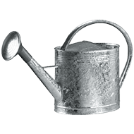 ARROSOIR ACIER GALVA 13L AVEC POMME 640X395X210 388412 FORGES DE MAGNE