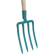 FOURCHE A BECHER 4 DENTS DOUILLE 2,12KG LONG.30CM LARG.21CM MANCHE BOIS 95CM 412244 FORGES DE MAGNE POIGNEE BEQUILLE