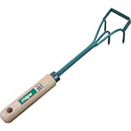 GRIFFE A FLEURS 3 DENTS ET LAME 0,24KG SARCLOIR LARG.8CM LONG.35CM MANCHE BOIS 537654 FORGES DE MAGNE