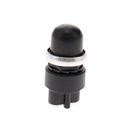 BOUTON POUSSOIR OFF-(ON) 12V 60A 2 BORNES CAPUCHON ETANCHE PLASTIQUE INTERRUPTEUR DIAMETRE 16MM