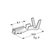 COSSE FEM. POUR CONNECTEUR AMP SUPERSEAL M. DIMENSIONS 2,8X04MM CABLE 1,5-2,5MM2