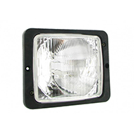 PHARE DE ROUTE CARRE H4 172X142X77MM FENDT CNH JOHN DEERE LIVRE SANS LAMPE