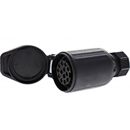 PROLONGATEUR PLASTIQUE 13 PLOTS FEMELLE FERMETURE RAPIDE PRISE ADAPTABLE REMORQUE