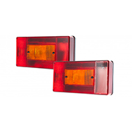 FEU RECTANGLE ARRIERE DROITE 5 FONCTIONS 190X100X52 ENTRAXE 55MM REMORQUE ET PL