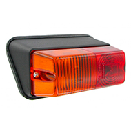 FEU RECTANGLE ARRIERE GAUCHE 3 FONCTIONS 156X72X98MM ENTRAXE 116 BASE INCLINEE REMORQUE ET PL URSUS