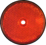 CATADIOPTRE ROND ORANGE D.60 BLISTER 5 TROU CENTRAL BLISTER