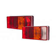 FEU RECTANGLE ARRIERE DROITE 6 FONCTIONS 220X105X62MM ENTRAXE 152 REMORQUE ET PL