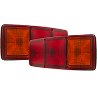 FEU RECTANGLE ARRIERE GAUCHE 4 FONCTIONS 344X147X70 ENTRAXE 152MM REMORQUE ET PL DAF FIAT IVECO SCANIA