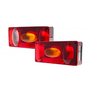 FEU RECTANGLE ARRIERE GAUCHE 6 FONCTIONS 218X100X55MM ENTRAXE 152 REMORQUE ET PL