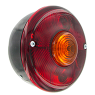 FEU ROND ARRIERE 3 FONCTIONS UNIVERSEL 140X85 ENTRAXE 45MM REMORQUE ET PL CLIGNOTANT ROND