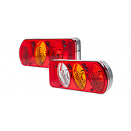 FEU RECTANGLE ARRIERE DROITE 6 FONCTIONS 222X100X55MM ENTRAXE 152 REMORQUE ET PL OVALISE