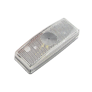 FEU DE GABARIT AVANT BLANC RECTANGLE 110X42X24 ENTRAXE 45MM ENCOMBREMENT REMORQUE AGRICOLE