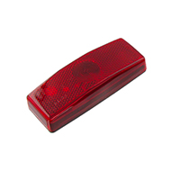 FEU DE GABARIT ARRIERE ROUGE RECTANGLE 110X42X24 ENTRAXE 45MM ENCOMBREMENT REMORQUE AGRICOLE