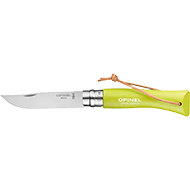 COUTEAU OPINEL BAROUDEUR N°07 ANIS AVEC LIEN CUIR TAILLE LAME 8CM INOX