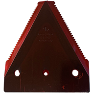 SECTION SOUS FAUCILLE CASE IH 3159699 R1 HAUT.82,5 LARG.76 DEPORT.16,2 EP.3 DIAM.5,6 EA.52,3 MOISSONNEUSE BATTEUSE