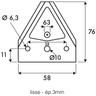 SECTION BUSATIS 3441511 3+1 TROUS LARG.58 HAUTEUR 76