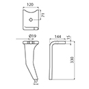 DENT DE HERSE DROITE AMAZONE ADAPTABLE 967495 CULTIMIX LARGE TROU A 71MM 120X15X330 1 TROU 19 NOUVELLE GENERATION
Boulon de fixation 6 pans 18 pas fin pour dent herse