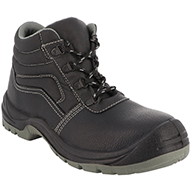 CHAUSSURE SECURITE GR350 NOIRE HAUTE 40 TIGE EN CUIR ASPECT GRAINE SINGER