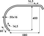 DENT STRIPEL 50X16-400 LG 580 EA.60 STRIPEL 630301 DENT STRIPEL 50X16-400 LG 580 EA.60 STRIPEL 630301