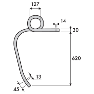 DENT D.S D CARRE 30X30-140-620 EA.45 DENT D.S D CARRE 30X30-140-620 EA.45
