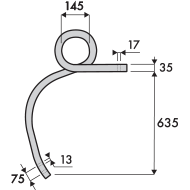 DENT D.S.D 35X35-635 EA.75 HC117 ADAPT. CENTAUR TROU FIXATION 17 DENT D.S.D 35X35-635 EA.75 HC117 ADAPT. CENTAUR TROU FIXATION 17