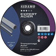 DISQUE A TRONCONNER 125X3 ACIER SIDAMO EXPERT ACIER (ALESAGE 22,23 MM) ACIER : METAUX FERREUX : FONTE DURE DISQUE A TRONCONNER 125X3 ACIER SIDAMO EXPERT ACIER (ALESAGE 22,23 MM) ACIER : METAUX FERREUX : FONTE DURE